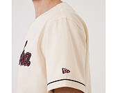 Triko New Era - Branded Straight Hem Jersey - Off White