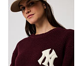 Mikina New Era - MLB Waffle Knit Crew - NY Yankees - Maroon