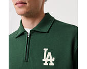 Mikina New Era - MLB Quarter Zip - LA Dodgers - Cilantro Green