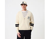 Svetr New Era - MLB Knit Cardigan - NY Yankees - Cream