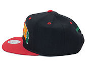 Kšiltovka Mitchell & Ness Chicago Blackhawks Team Arch Tri-Pop Black Snapback
