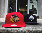 Kšiltovka New Era Cotton Block 3 Toronto Maple Leafs Black Snapback