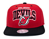 Kšiltovka Mitchell & Ness New Jersey Devils Double Arch Red/Black Snapback