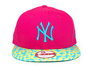 Kšiltovka New Era Leo Fade New York Yankees Bright Rose/Vice Blue Snapback