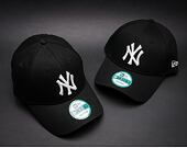 Kšiltovka New Era 9FORTY MLB League Basic New York Yankees - Black / White