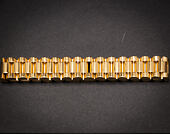 Pozlacený náramek King Ice Gold Rolex Link Bracelet