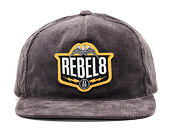 Kšiltovka REBEL8 Standing Strong Grey Snapback