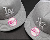 Dámská Kšiltovka s kratším kšiltem New Era Jersey Trucker Los Angeles Dodgers Heather Grey / White S