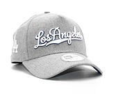 Kšiltovka New Era Melton Script Trucker Los Angeles Dodgers Gray/White Snapback