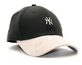 Kšiltovka New Era Suede Viz Mini Logo New York Yankess Black/Gray 39THIRTY Stretchfit