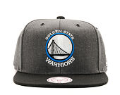 Kšiltovka Mitchell & Ness G3 Logo Golden State Warriors Grey/Black Snapback