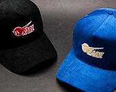 Kšiltovka Pink Dolphin Rare Corduroy Structured Blue Zipback