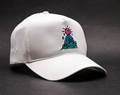 Kšiltovka Pink Dolphin Tombstone 5-Panel Structured White Snapback