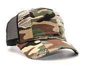 Kšiltovka New Era Patchwork Camo Trucker 9FORTY Woodland Camo Snapback