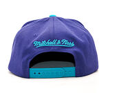 Kšiltovka Mitchell & Ness Cursive Script Logo Charlotte Hornets Purple/Teal Snapback