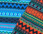 Triko New Era Native AOP Tee Blue Azure