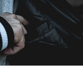 Bomber Champion Reverse Weave Black