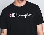 Triko Champion Crewneck T-Shirt Classic Logo Black 210972 KK001 NBK