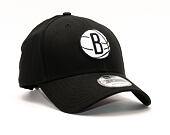 Kšiltovka New Era Felt Infill Brooklyn Nets 9FORTY Black/White Strapback