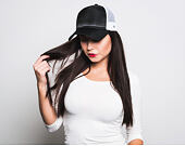 Dámská Kšiltovka New Era Premium Trucker 9FORTY Black/Silver Wing Snapback