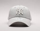 Dámská Kšiltovka New Era Essential Jersey New York Yankees 9FORTY Gray/Silver Wing Strapback