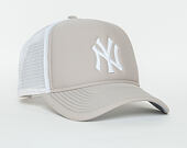 Dámská Kšiltovka New Era Essential A-Frame Trucker New York Yankees 9FORTY Gray/White Snapback