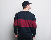 Mikina New Era World Hood Crew Night Shift Navy/Cardinal