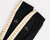 Tepláky Kappa Banda Astoria Snaps Slim Black/White/Gold