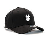 Kšiltovka State of WOW ALPHABET - Hashtag Baseball Cap Crown 2 Black/White Strapback