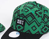 Kšiltovka UPFRONT BAGKAT 5-Panel Green Strapback