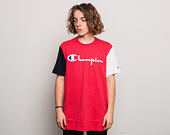 Triko Champion Crewneck T-Shirt Logo Print Red