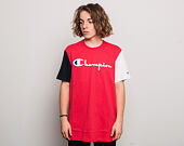 Triko Champion Crewneck T-Shirt Logo Print Red