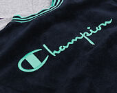 Mikina Champion Crewneck Sweatshirt Classic Logo Navy/Green