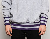 Mikina Champion Crewneck Sweatshirt Classic Logo Grey/Purple