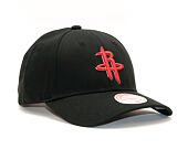 Kšiltovka Mitchell & Ness Team Logo Low Pro Houston Rockets Black Snapback