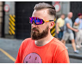 Sluneční Brýle Oakley Flight Jacket Matte Black/Neon Orange Prizm Trail OO9401-0437
