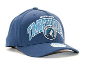 Kšiltovka Mitchell & Ness NBA Team Arch Pinch Panel 110 Minnesota Timberwolves Navy Snapback