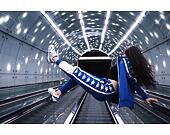 Tepláky Kappa Banda 10 Alen Blue Royal/White