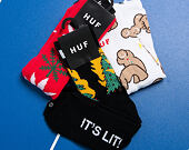 Ponožky HUF Plantlife Glowflake Red