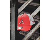 Kšiltovka New Era 9FORTY A-Frame Trucker Atlanta Braves Red/White Snapback