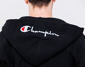 Mikina Champion Hooded Full Zip Classic Logo Black