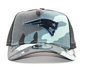 Kšiltovka New Era A-Frame Trucker New England Patriots Camo Essential Navy Camo Snapback