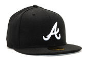 Kšiltovka New Era - 59FIFTY Basic - Atlanta Braves - Black / White