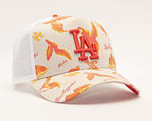 Kšiltovka New Era 9FORTY A-Frame Trucker Los Angeles Dodgers Desert Island White/Camel/Fire Red