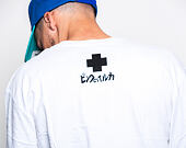 Triko Pink Dolphin Logo Grid White