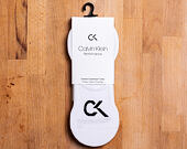 Ponožky Calvin Klein Performance Logo Liner White 3 Pack ECH344-10