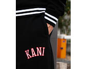 Tepláky Karl Kani College Sweatpants black/white