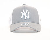 Dámská Kšiltovka New Era 9FORTY Trucker Ribbed Jersey New York Yankees Gray / Optic White Snapback