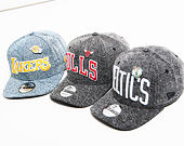 Kšiltovka New Era 9FIFTY Denim Chicago Bulls Black / Team Color Snapback