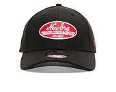 Kšiltovka New Era 9FORTY Oval Logo Black Strapback